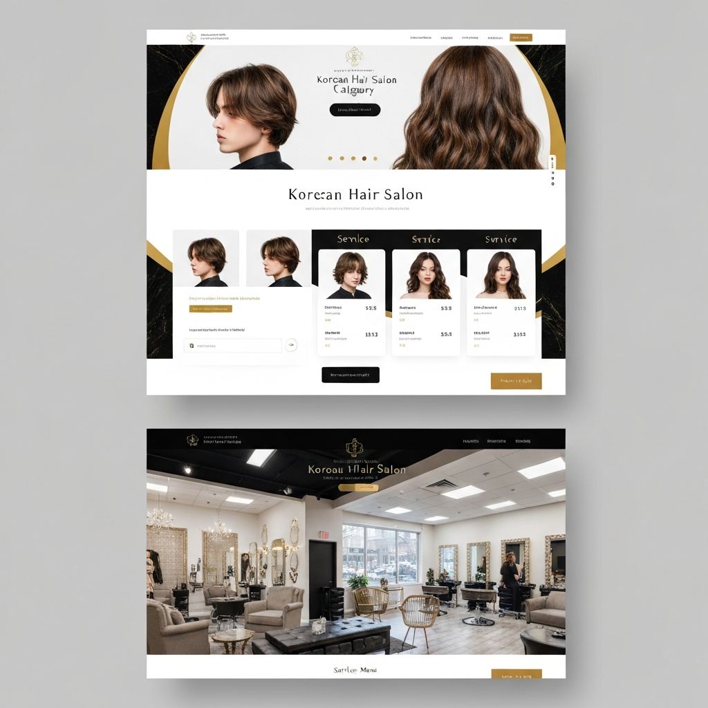 Calgary's Premier Korean Hair Salon website screenshot