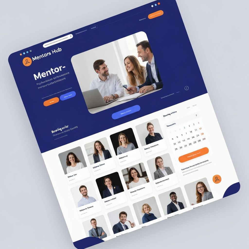 Mentors Hub website screenshot